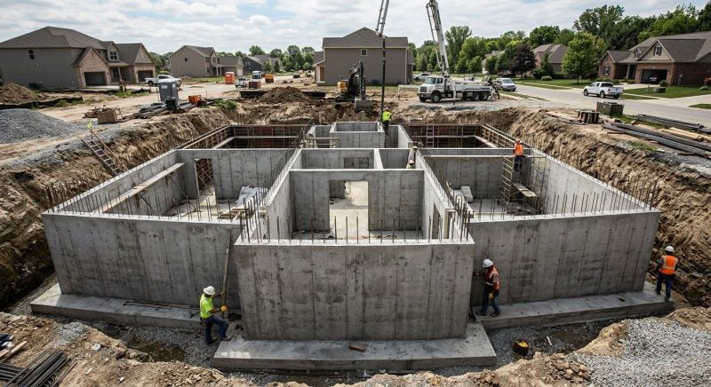 House Foundation Installation in Fort Wayne, IN